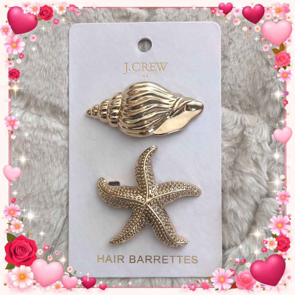 J Crew barrettes Shell & Starfish - Picture 5 of 5